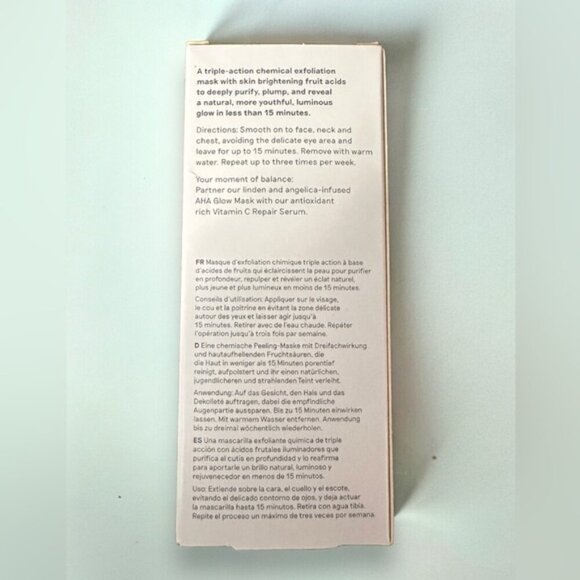 🆕 NWT Balance Me GLOW + REPAIR AHA GLOW MASK 50ML - Picture 5 of 8